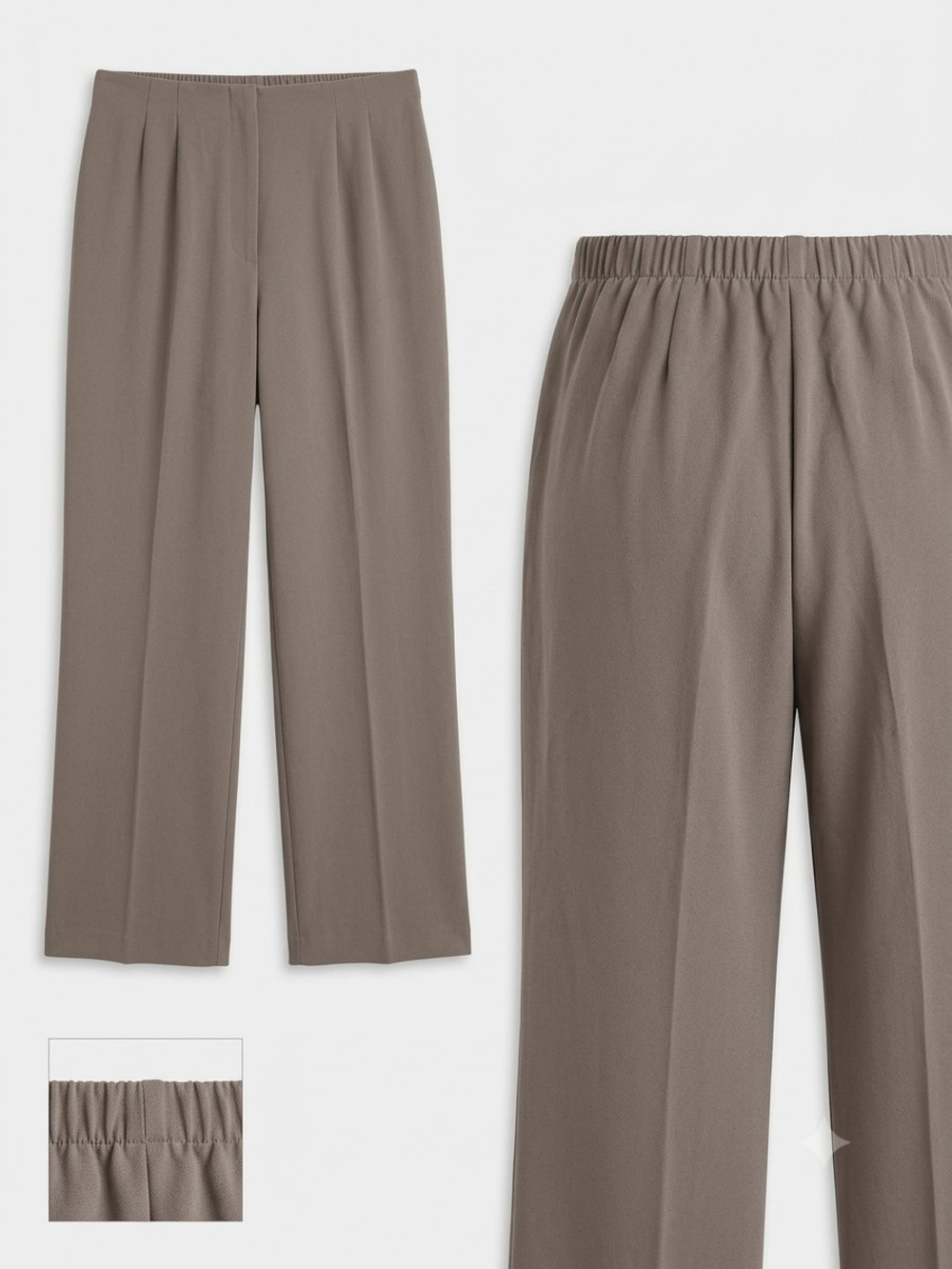 East 5th Straight-Leg Pants in Taupe